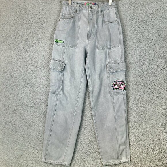 Empyre Jeans Women's Size 0 Gray Tori Porkchop Baggy Cargo Skate Punk Size 26 - Picture 4 of 11
